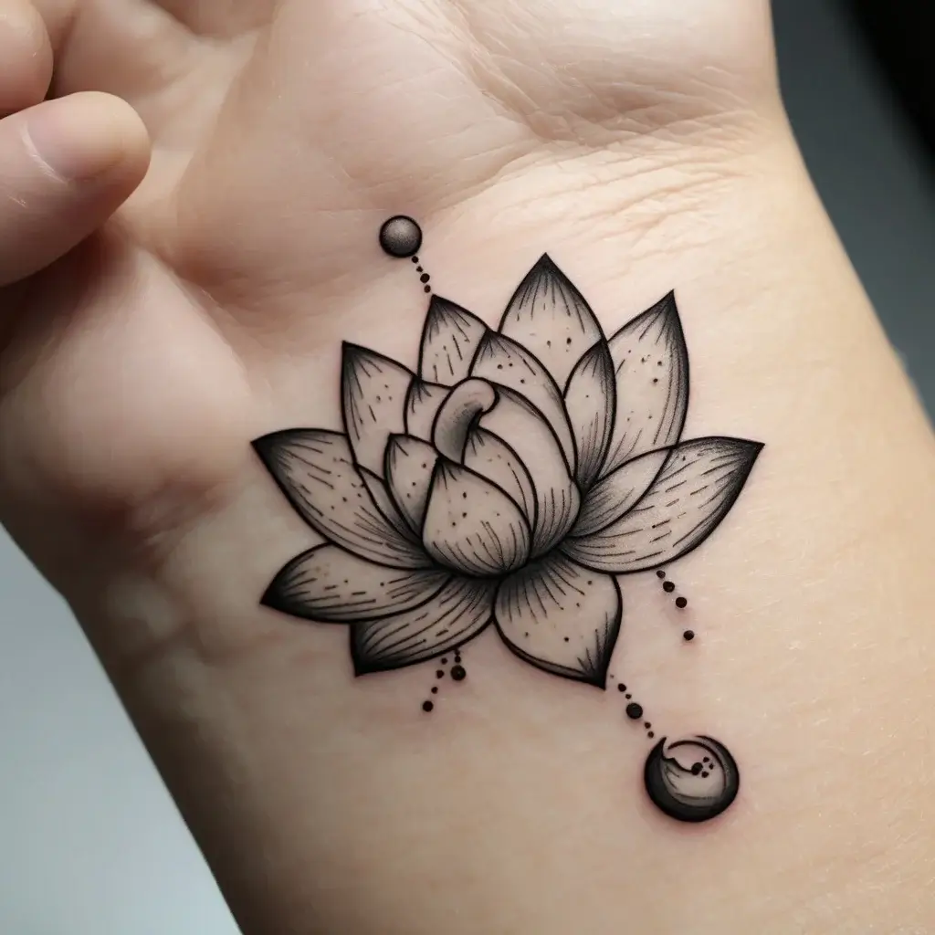 moon and lotus tattoo (29)