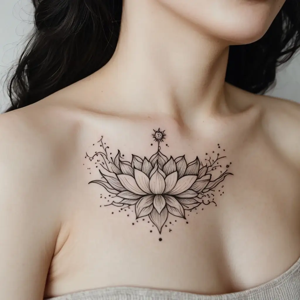 moon and lotus tattoo (32)