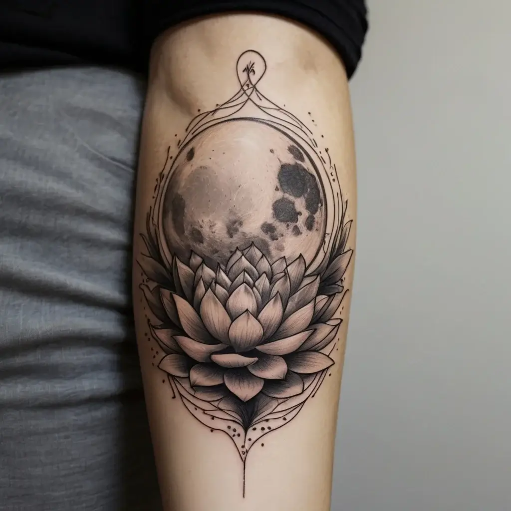 moon and lotus tattoo (63)