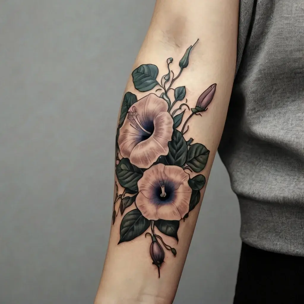 morning glory tattoo (36)