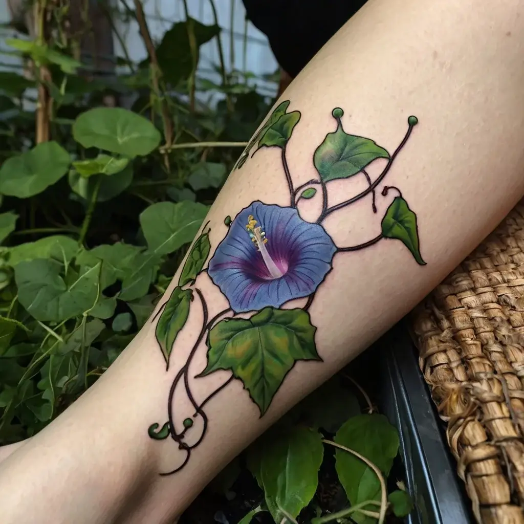 morning glory tattoo (7)