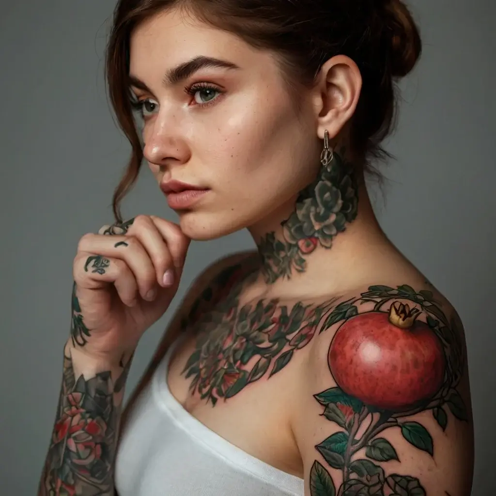 pomegranate tattoos (41)