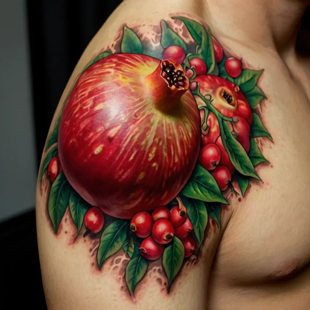 pomegranate tattoos (42)