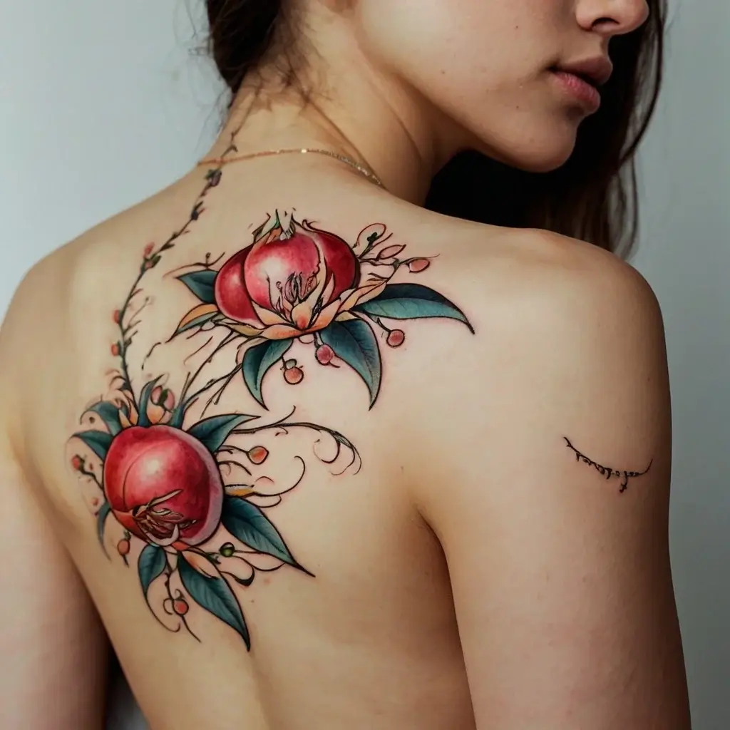 pomegranate tattoos (44)