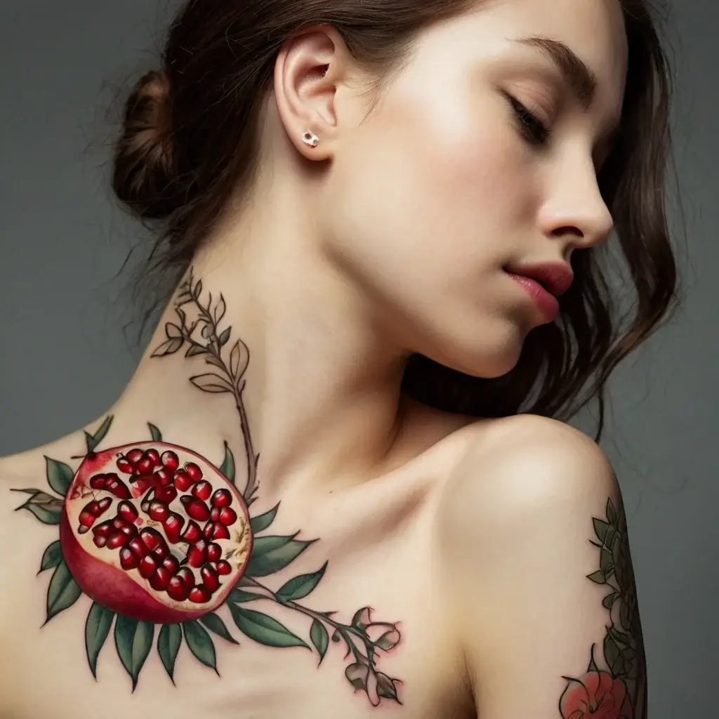 pomegranate tattoos (46)