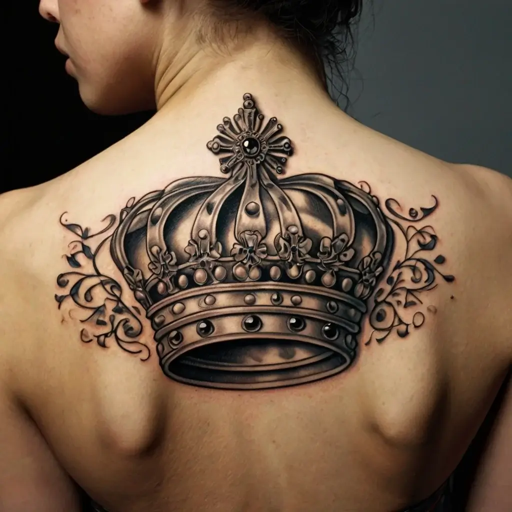 queen's crown tattoos (100)