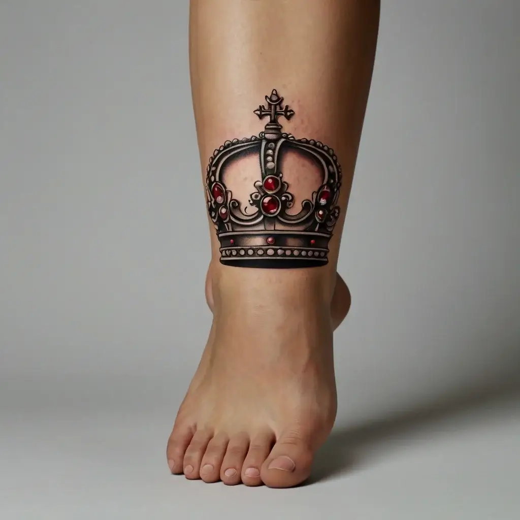 queen's crown tattoos (102)