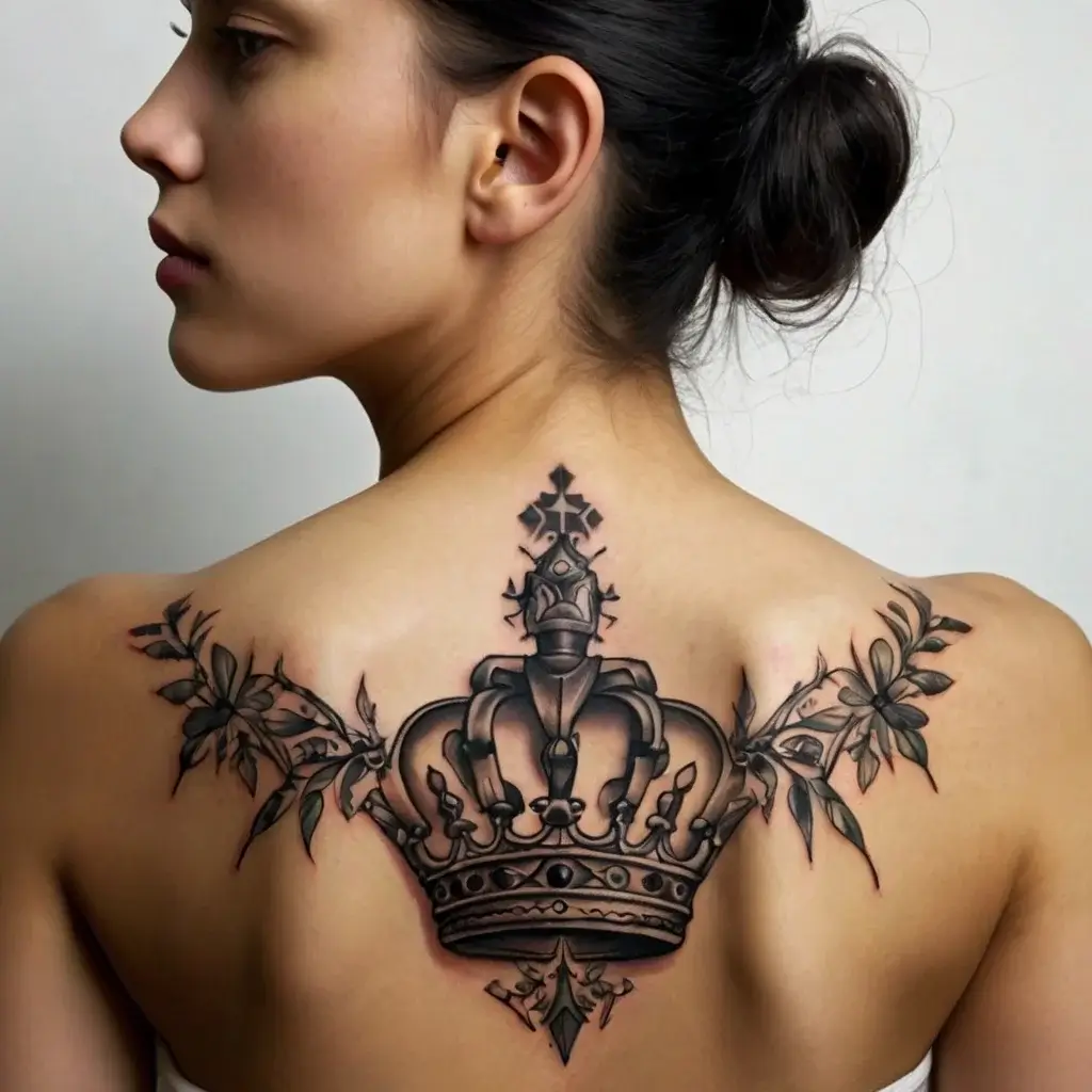 queen's crown tattoos (106)