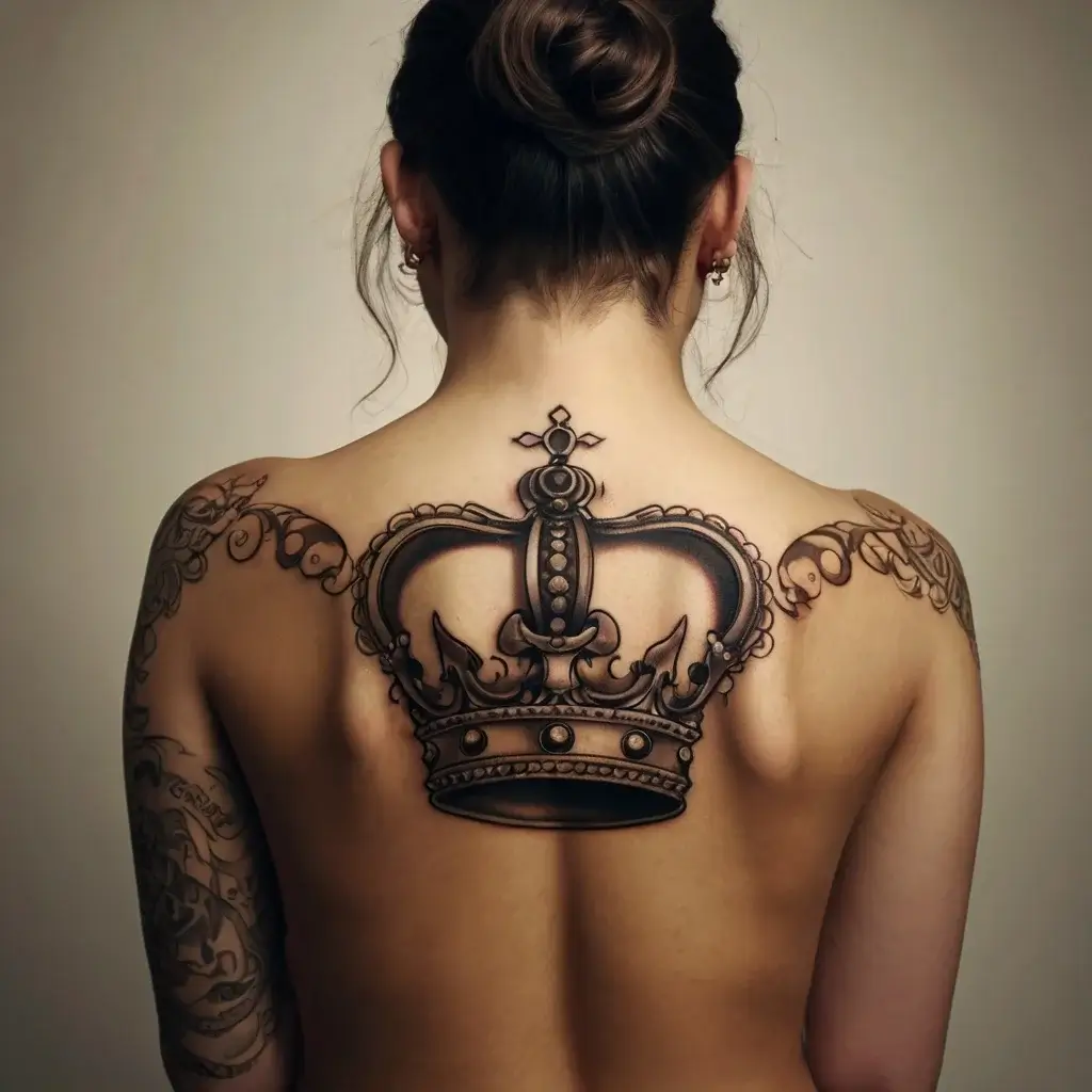 queen's crown tattoos (109)