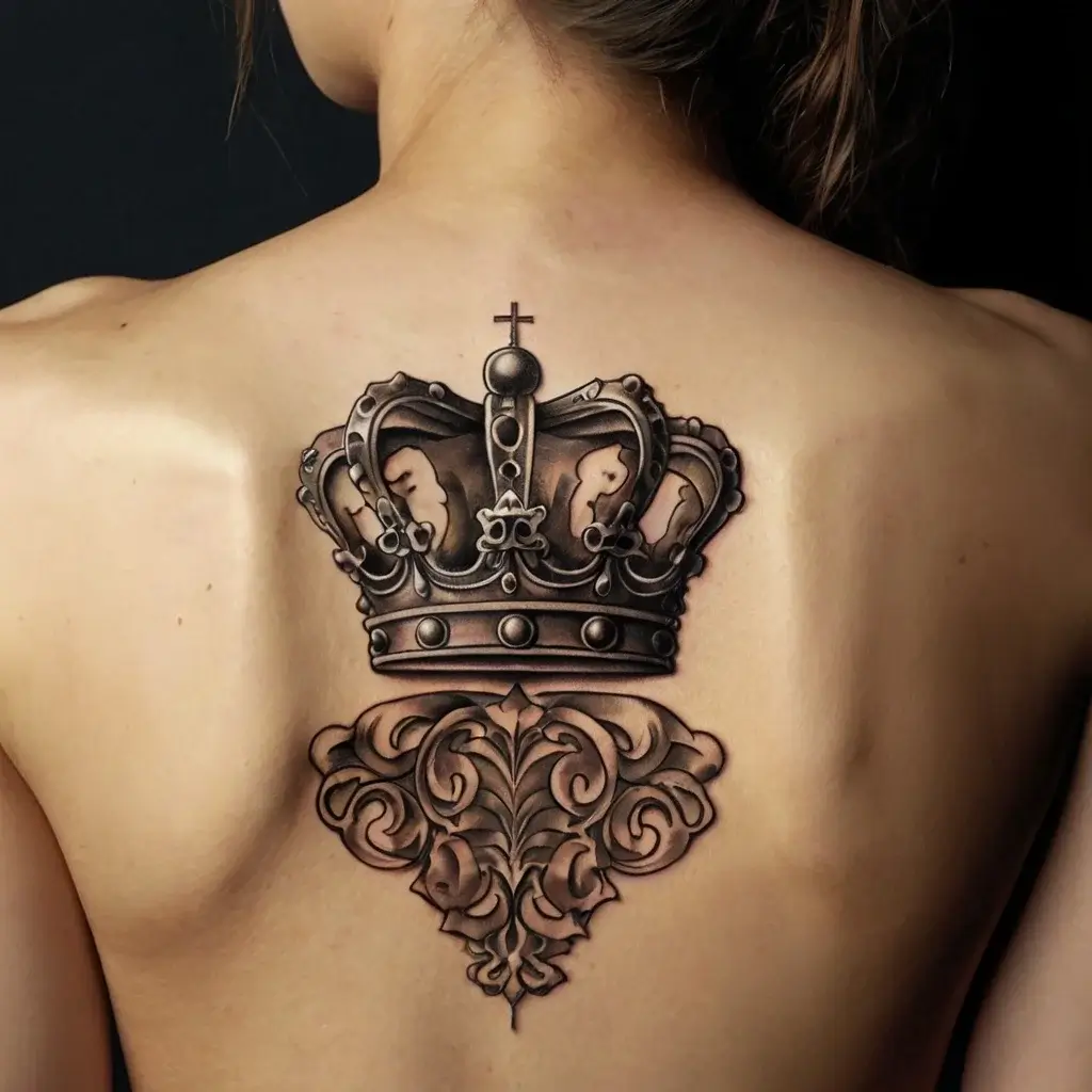 queen's crown tattoos (110)