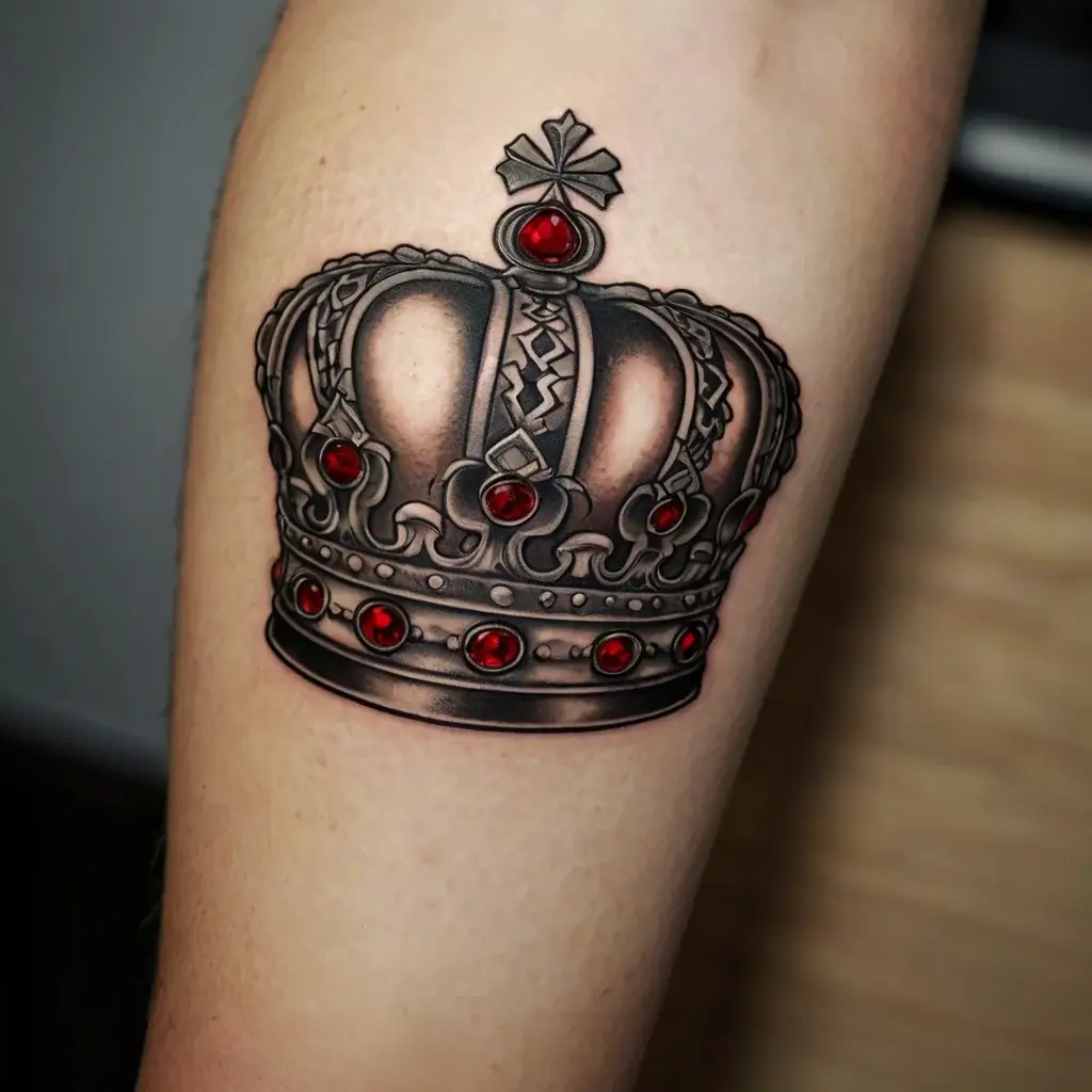 queen's crown tattoos (112)