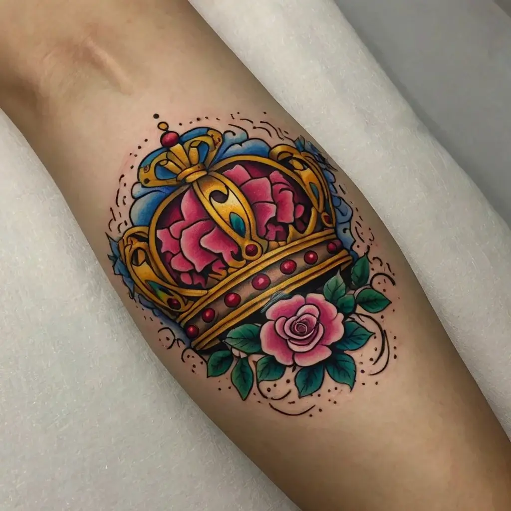 queen's crown tattoos (117)