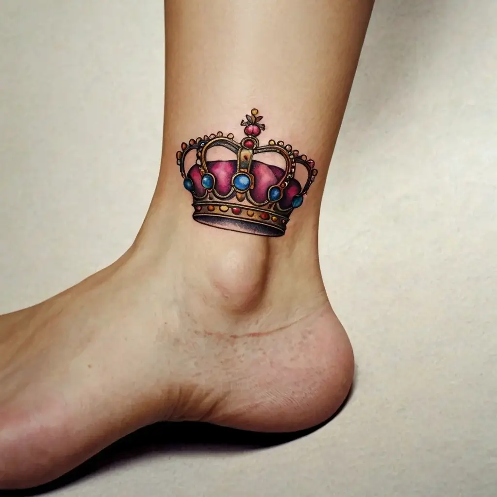 queen's crown tattoos (119)