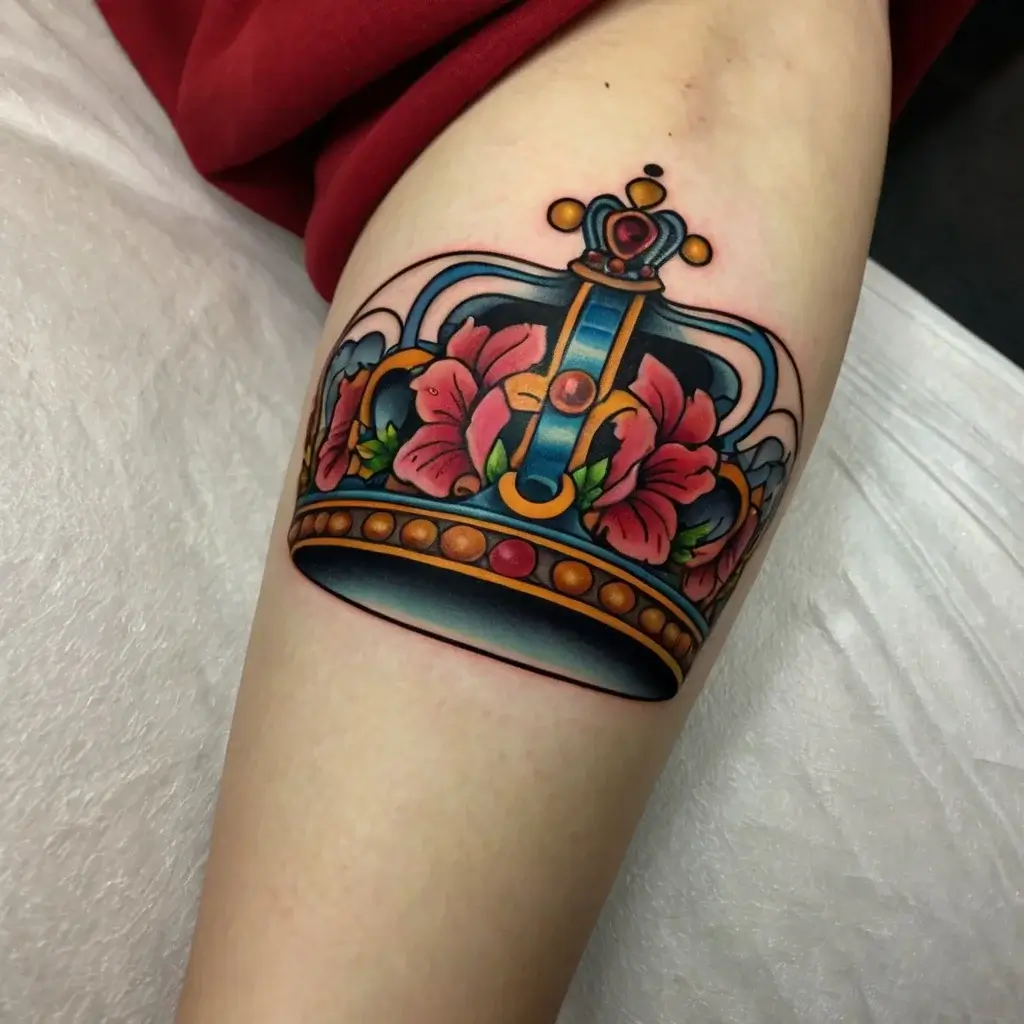 queen's crown tattoos (124)