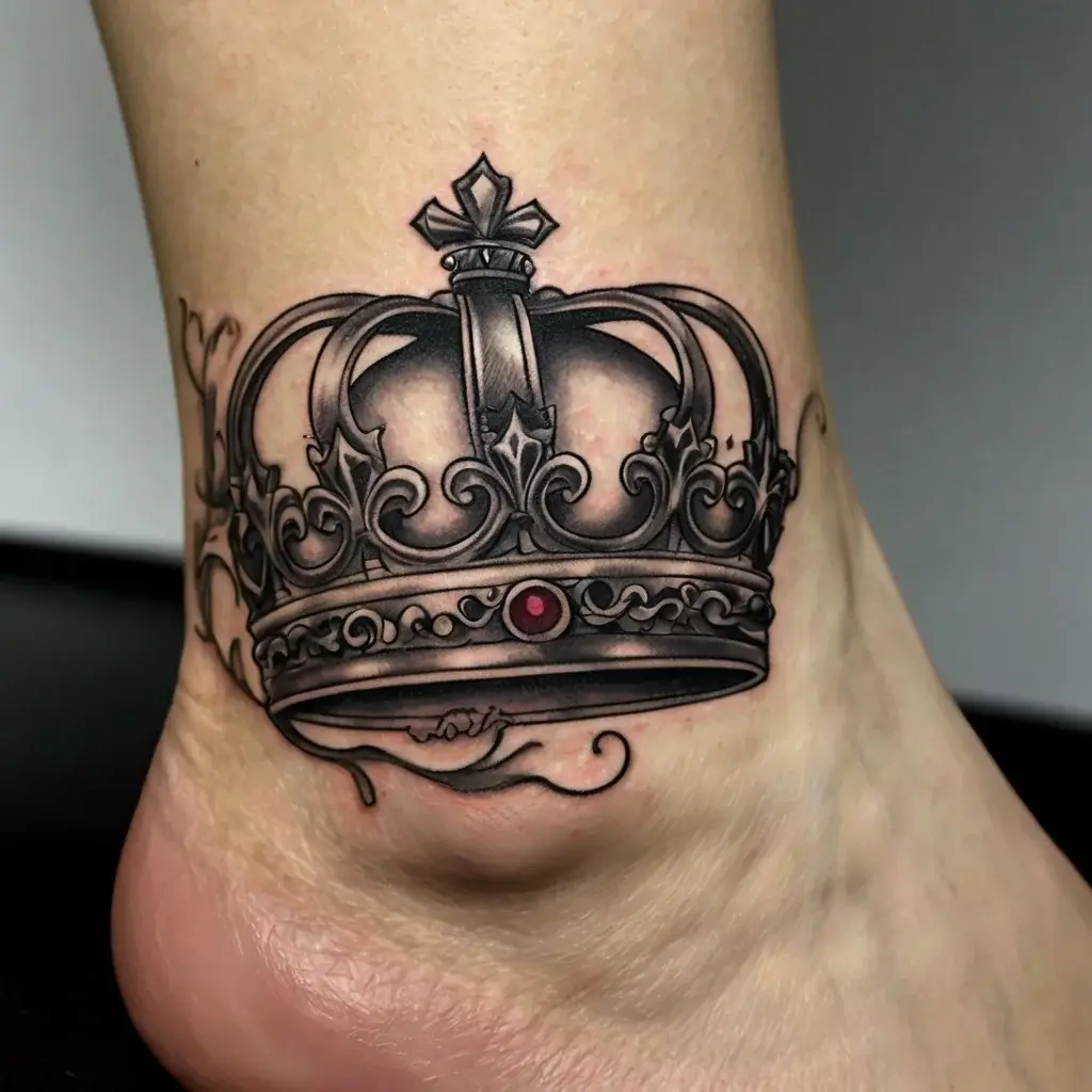 queen's crown tattoos (126)