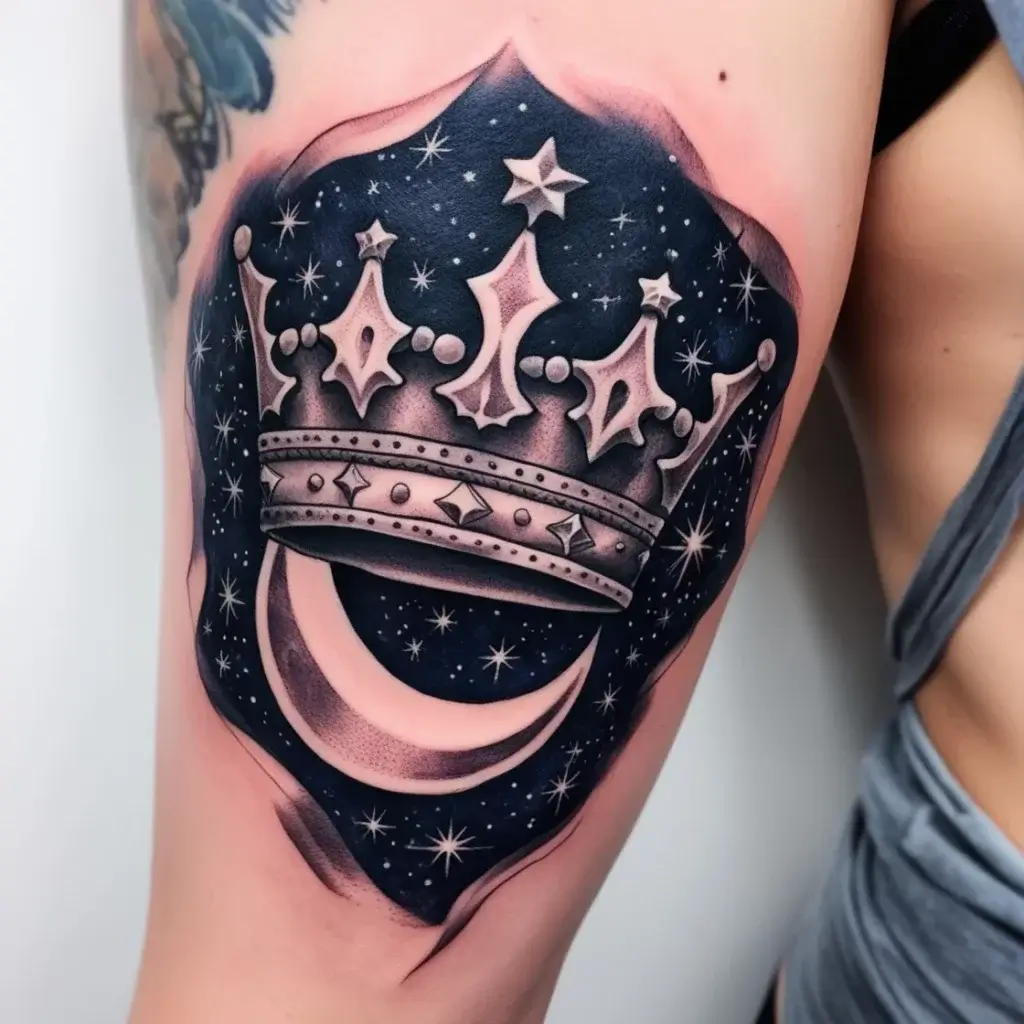 queen's crown tattoos (128)