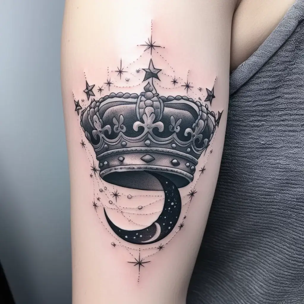 queen's crown tattoos (130)