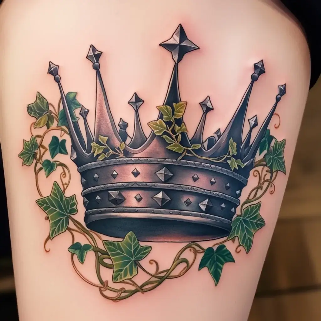 queen's crown tattoos (135)