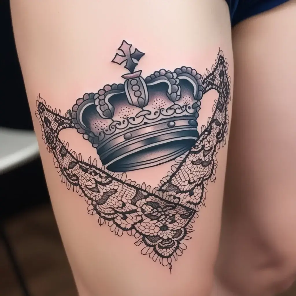 queen's crown tattoos (136)