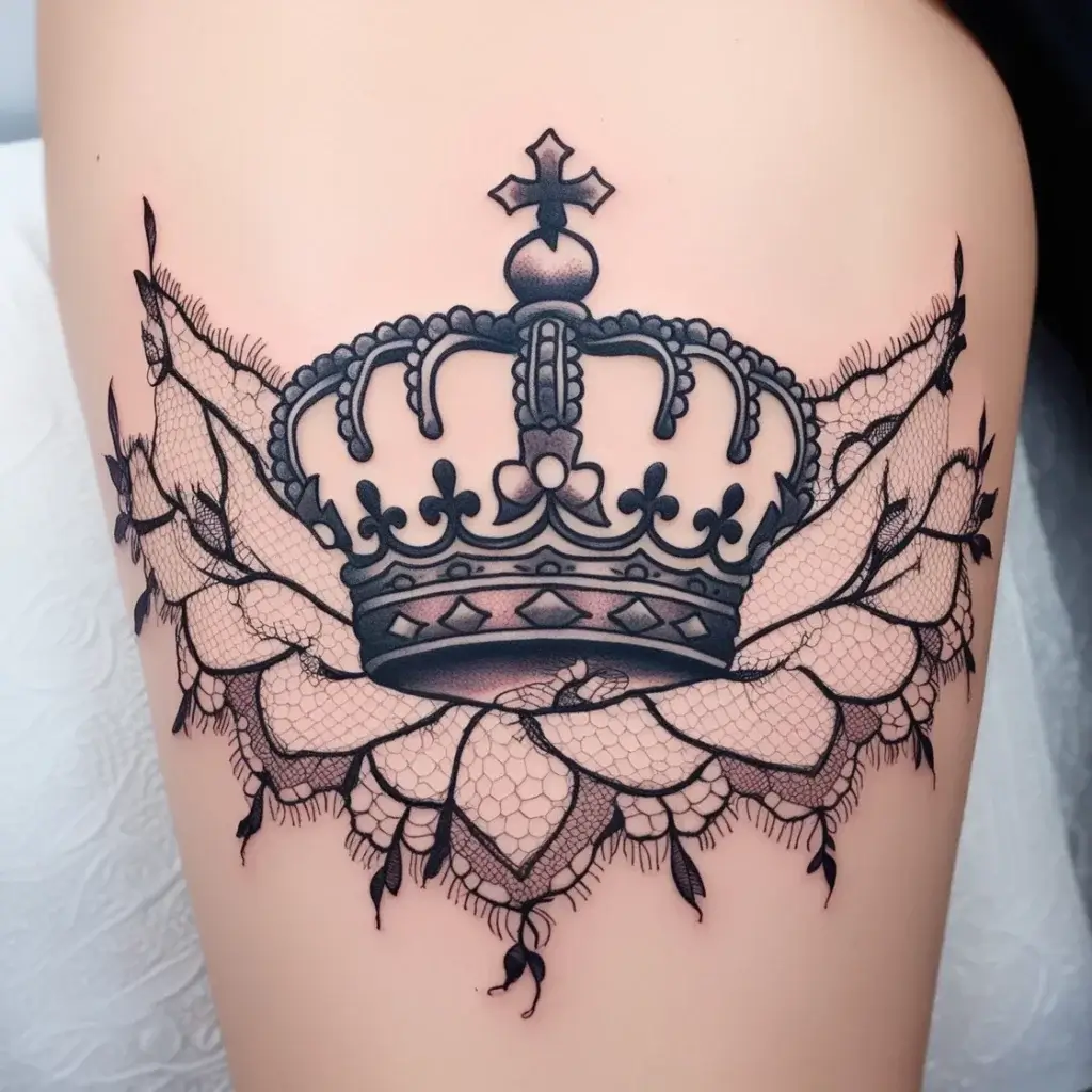 queen's crown tattoos (137)