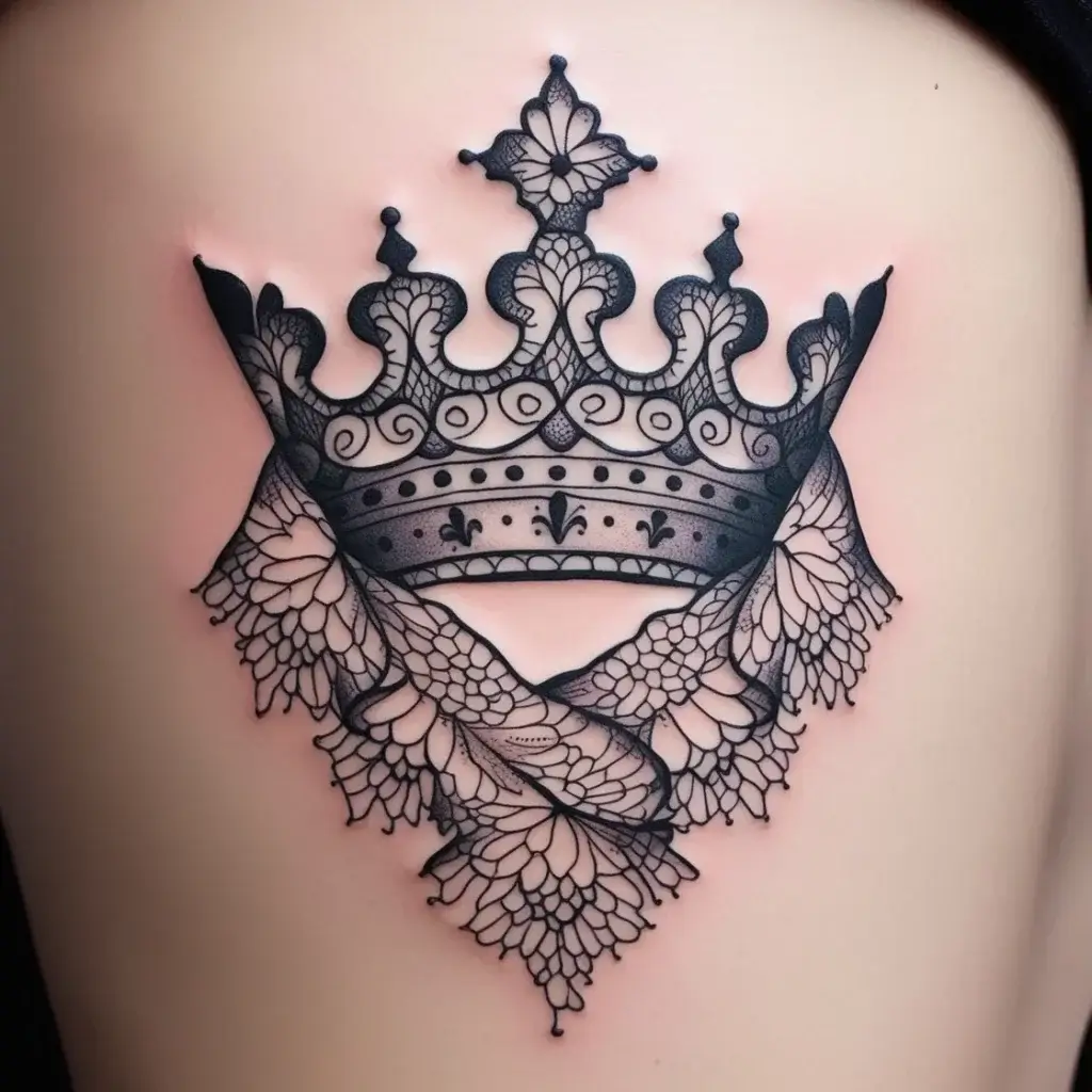 queen's crown tattoos (138)