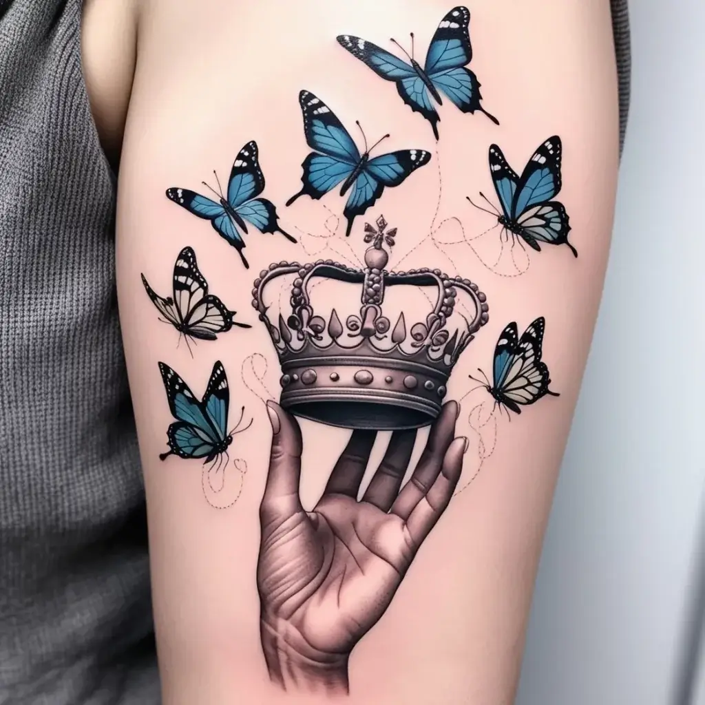 queen's crown tattoos (140)