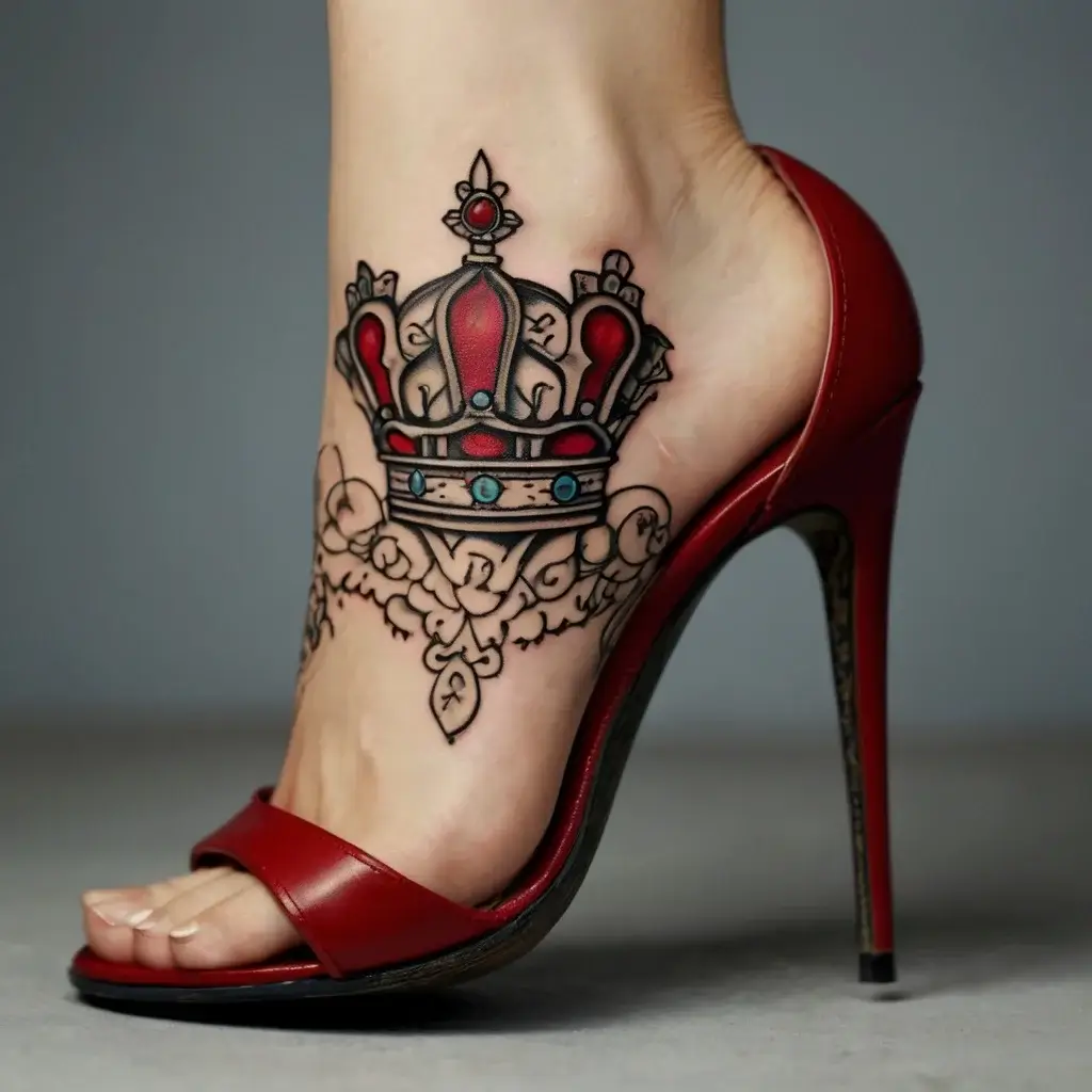 queen's crown tattoos (141)