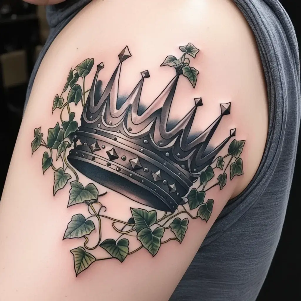 queen's crown tattoos (147)