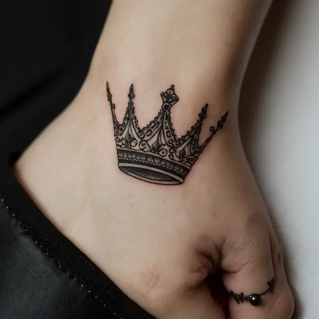 queen's crown tattoos (150)