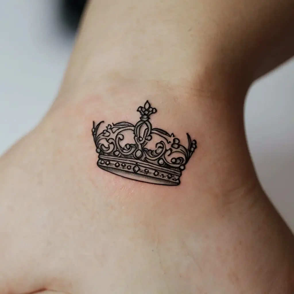 queen's crown tattoos (151)