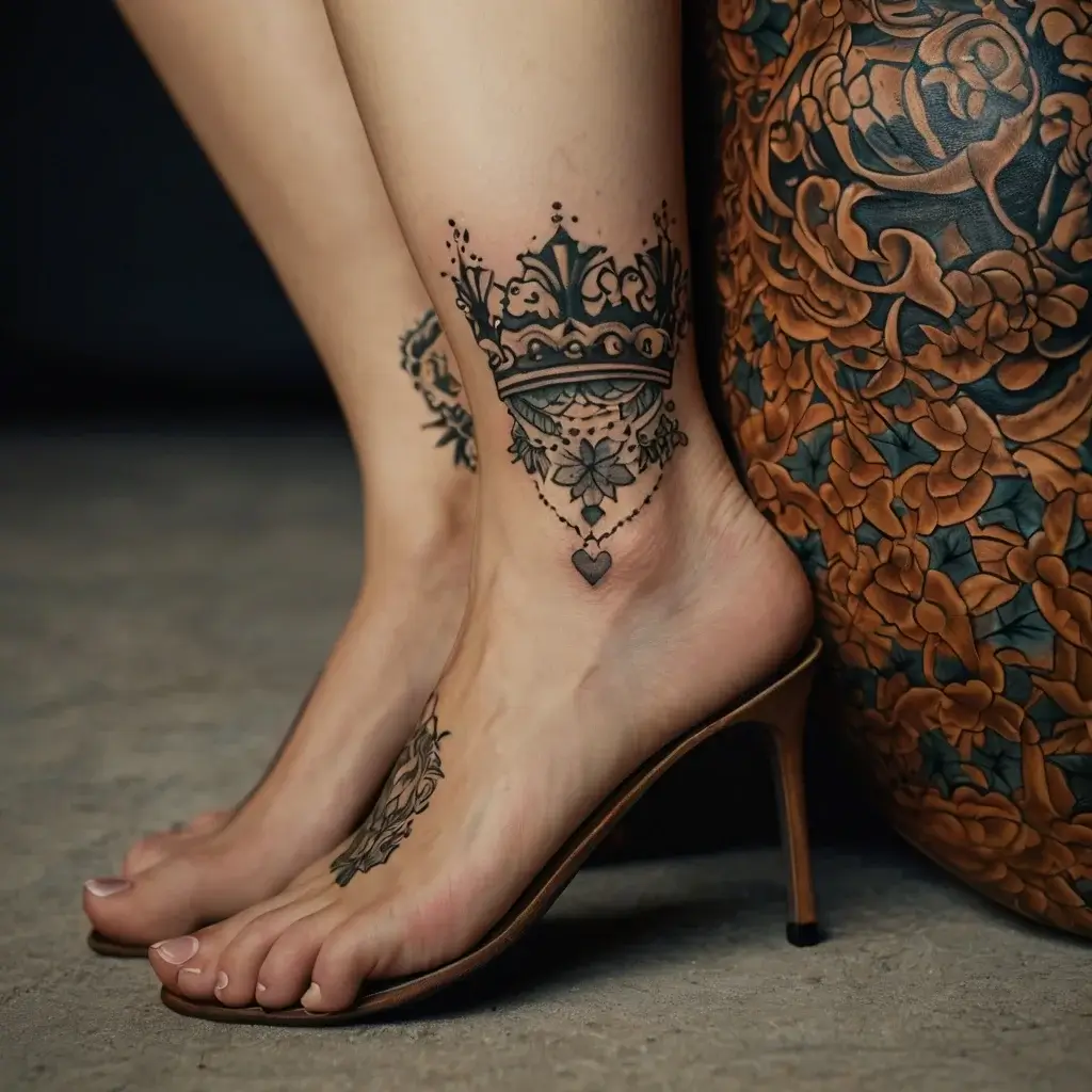 queen's crown tattoos (152)