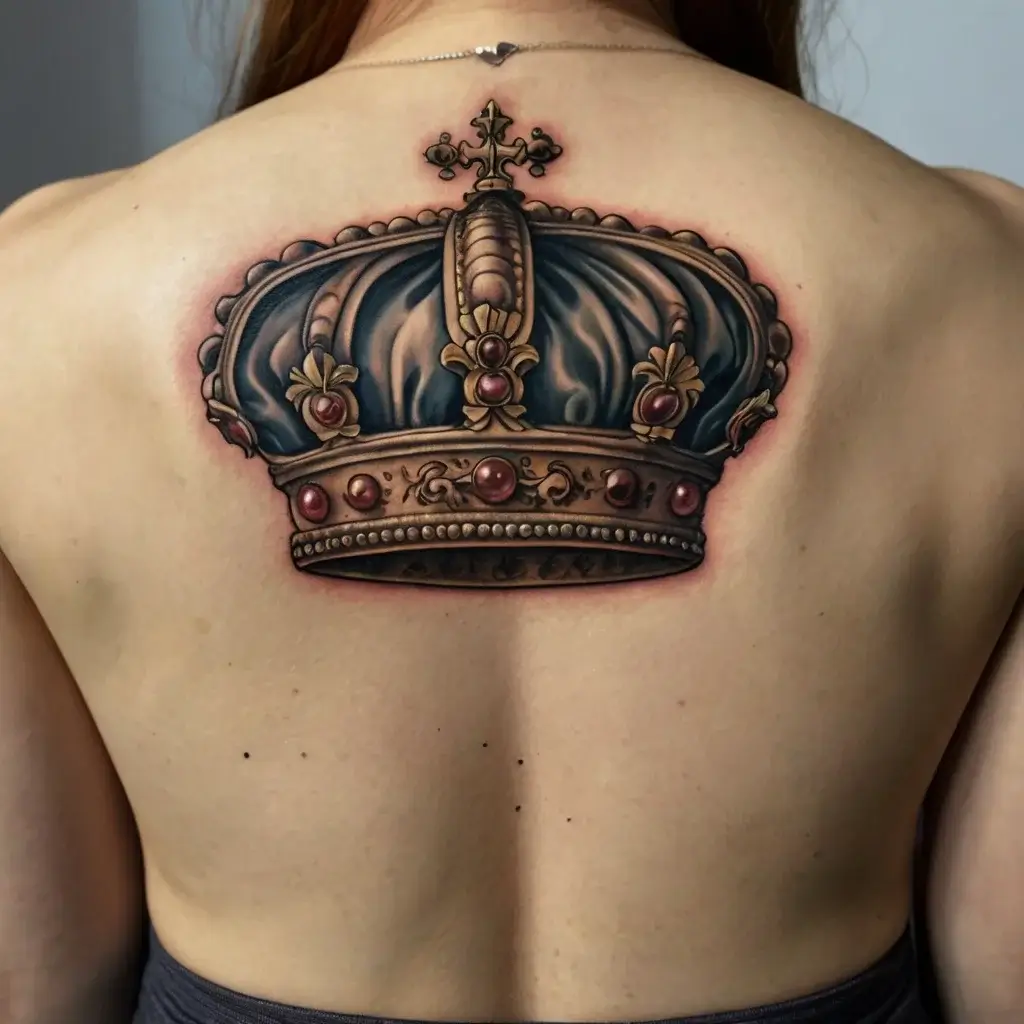 queen's crown tattoos (44)