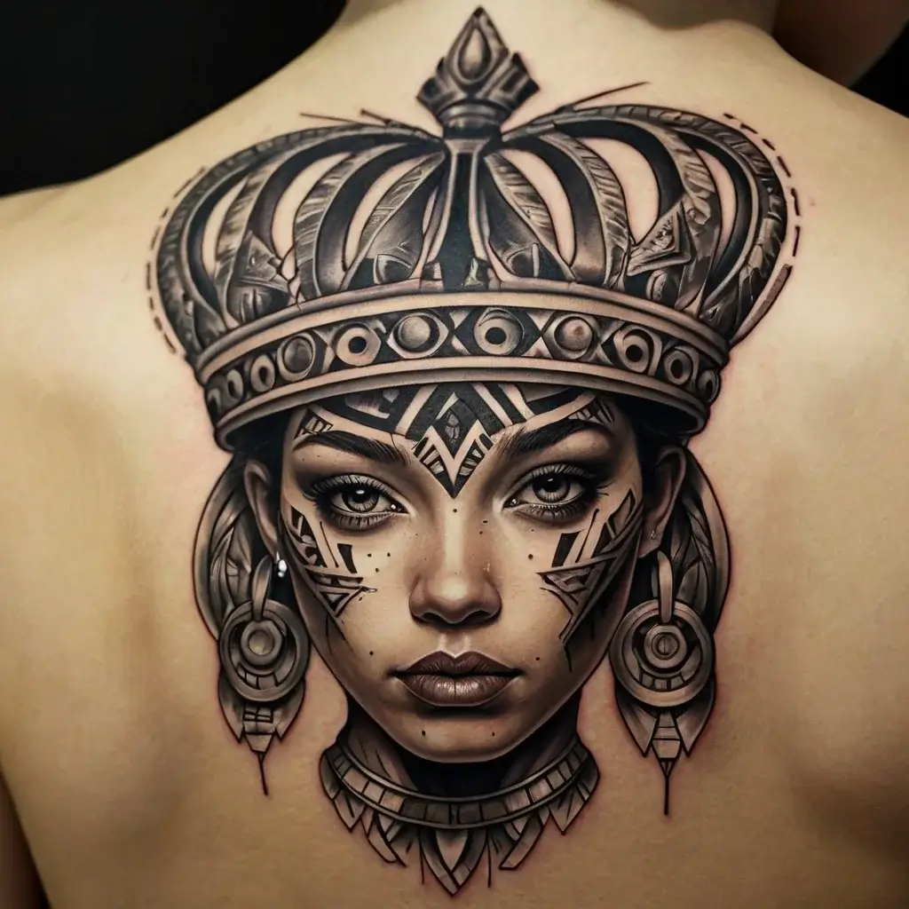 queen's crown tattoos (45)