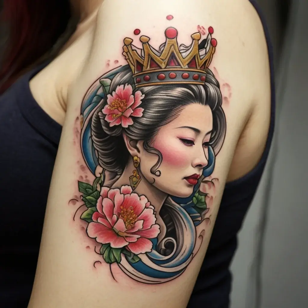 queen's crown tattoos (51)