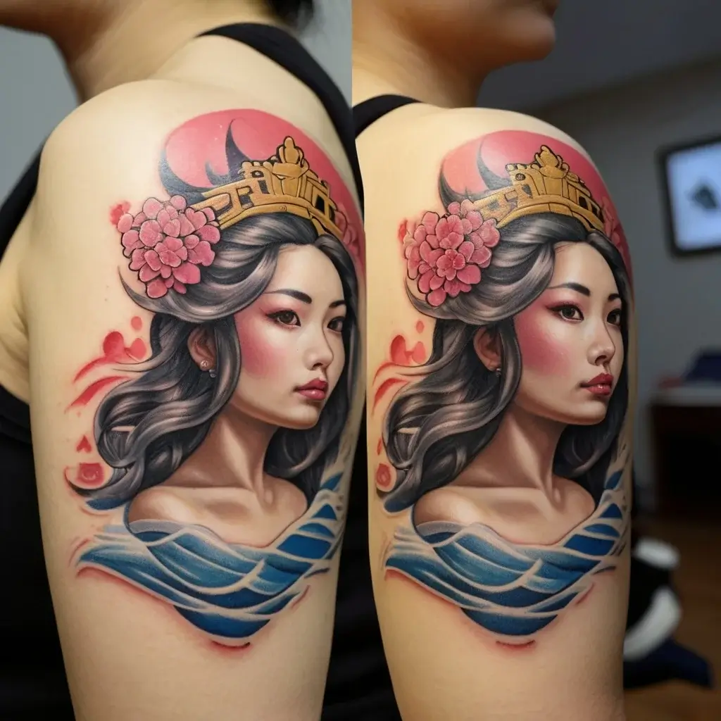 queen's crown tattoos (52)