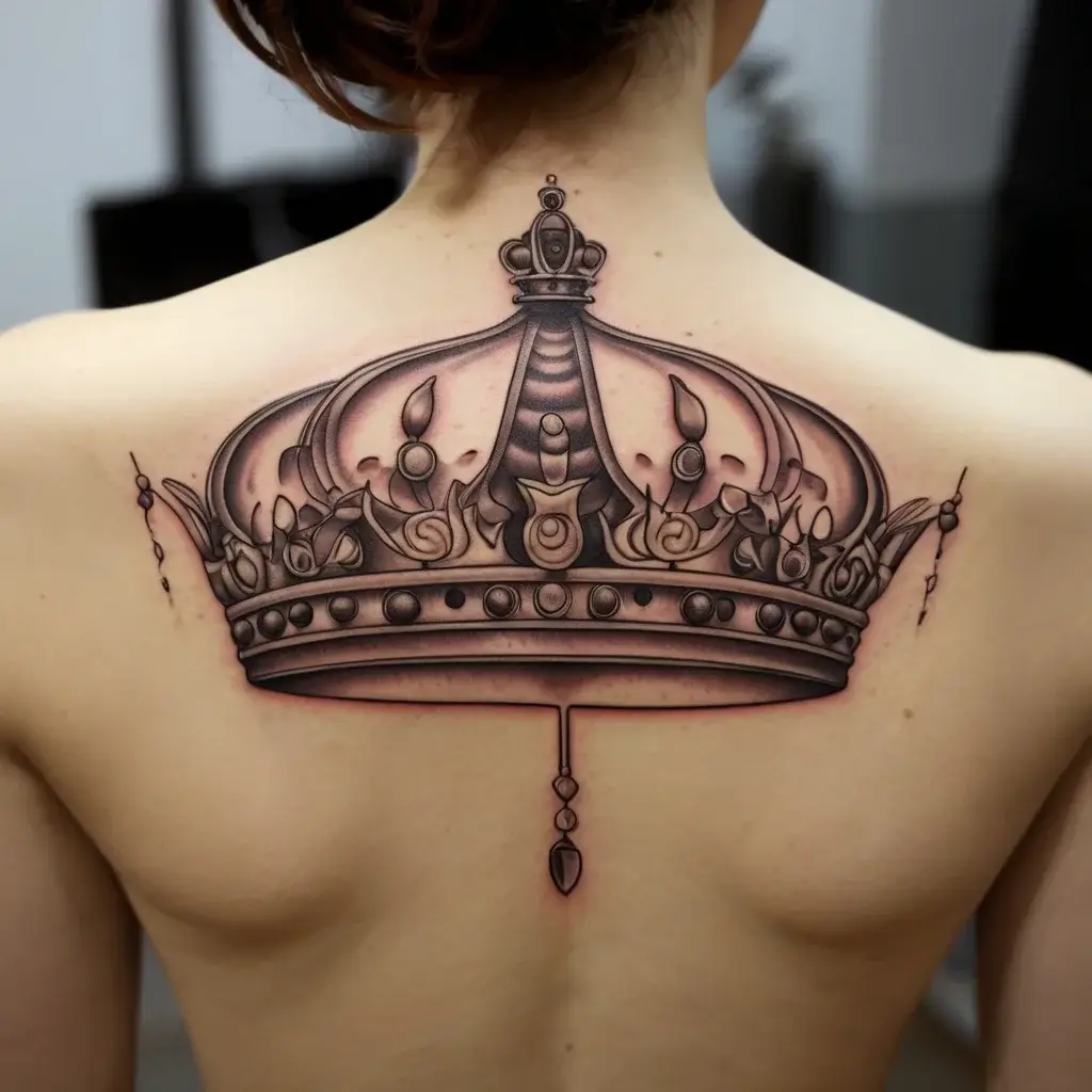 queen's crown tattoos (58)