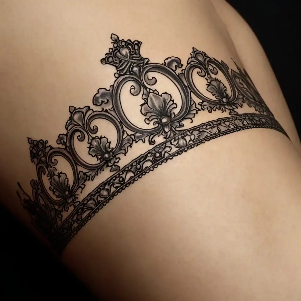 queen's crown tattoos (59)