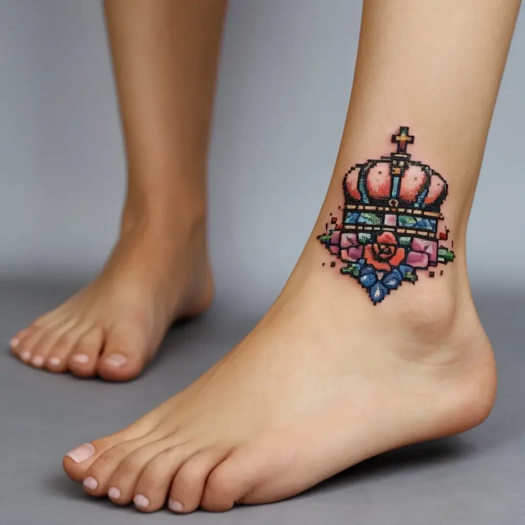 queen's crown tattoos (61)