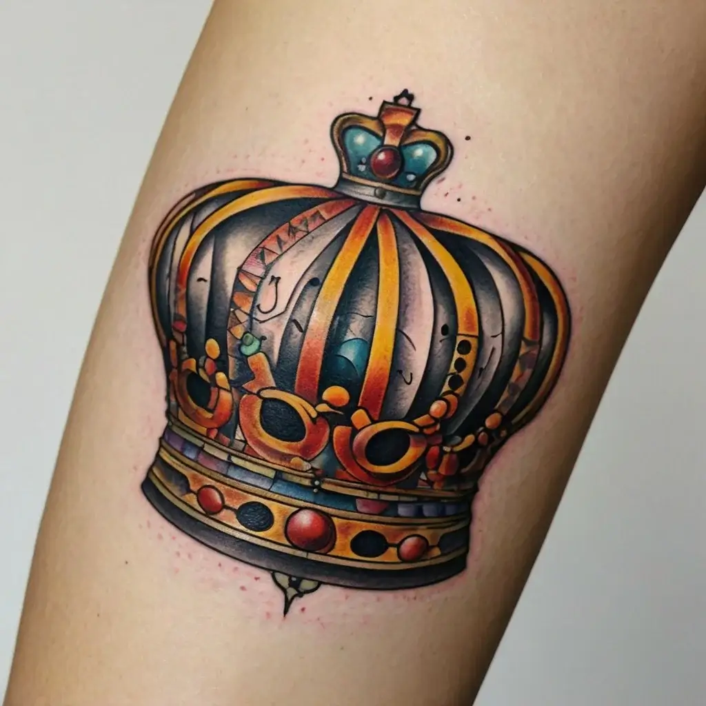 queen's crown tattoos (66)