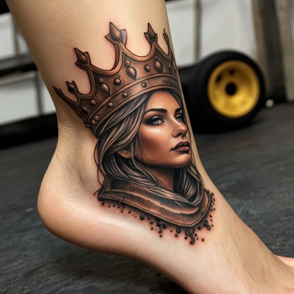 queen's crown tattoos (70)