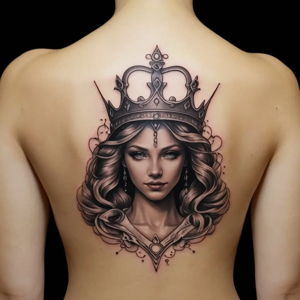 queen's crown tattoos (76)