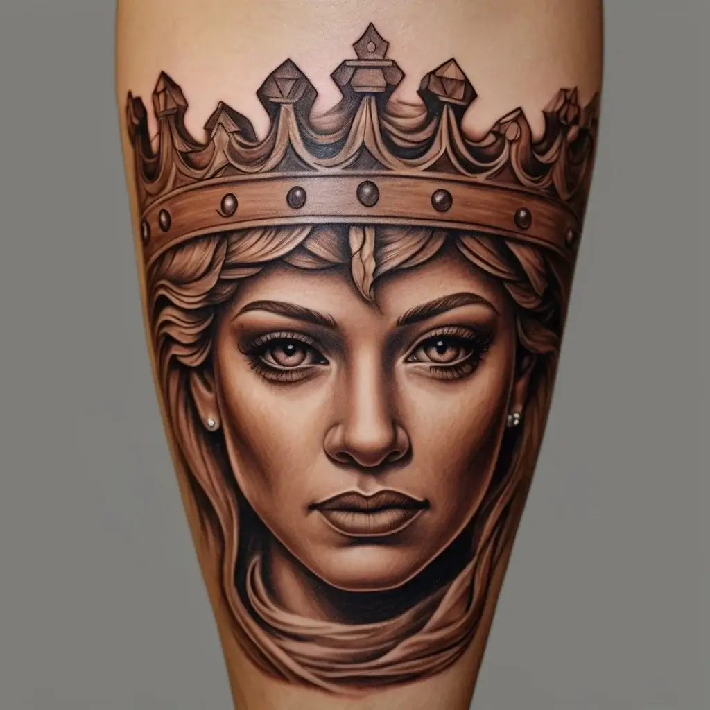 queen's crown tattoos (77)