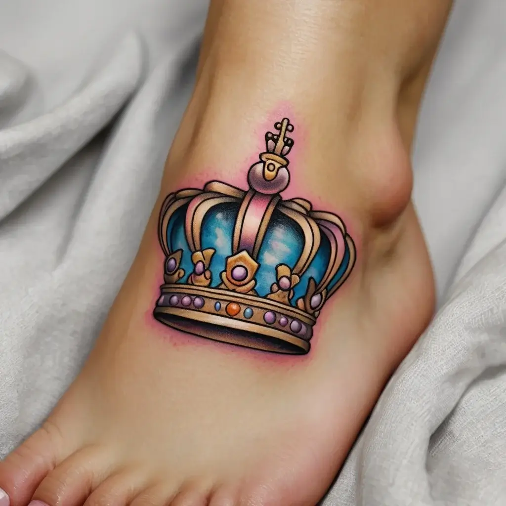 queen's crown tattoos (79)