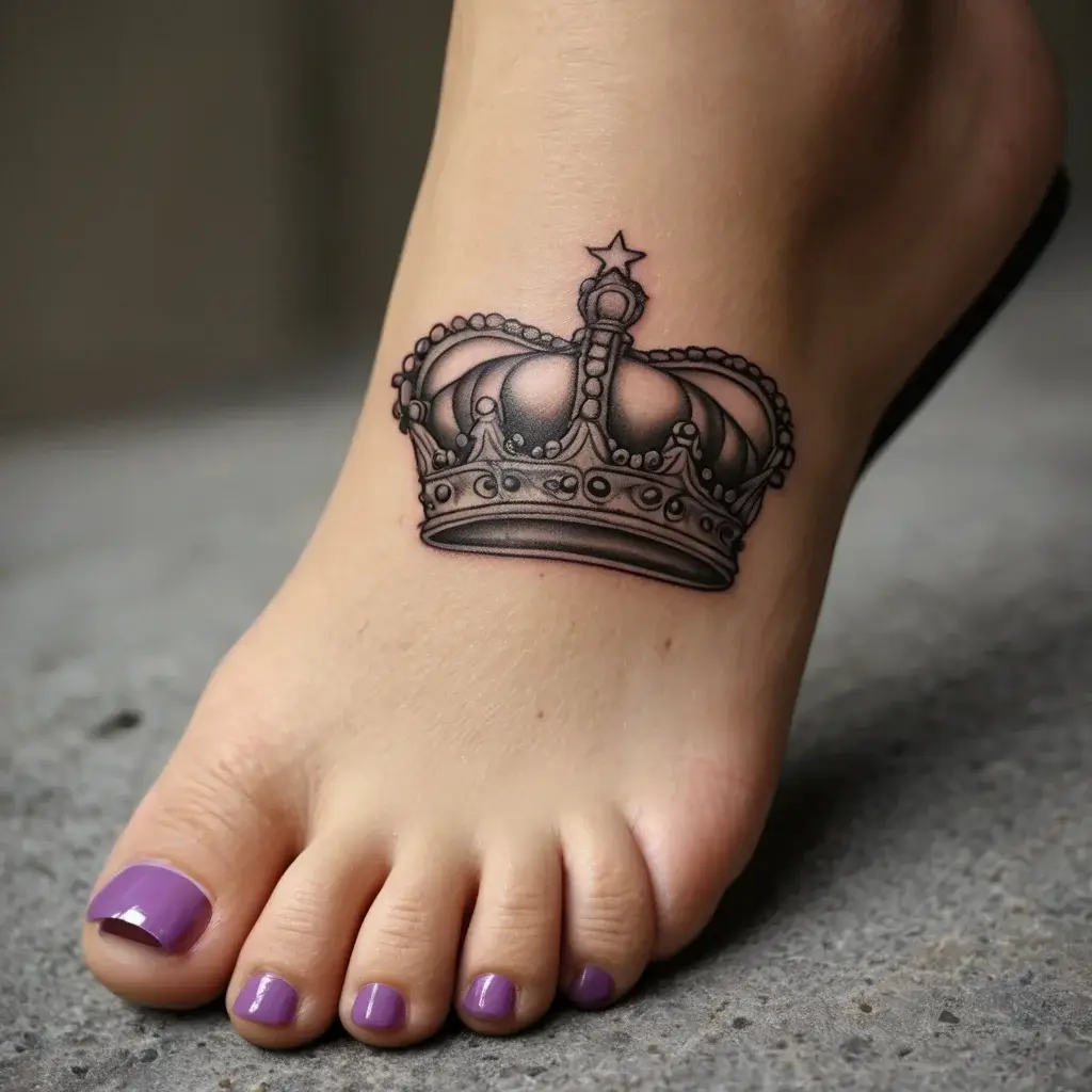 queen's crown tattoos (83)