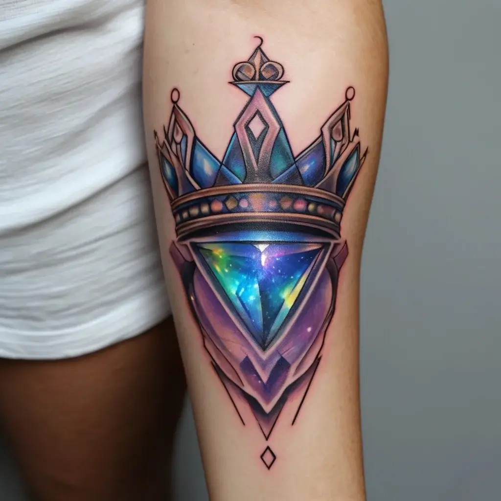 queen's crown tattoos (87)