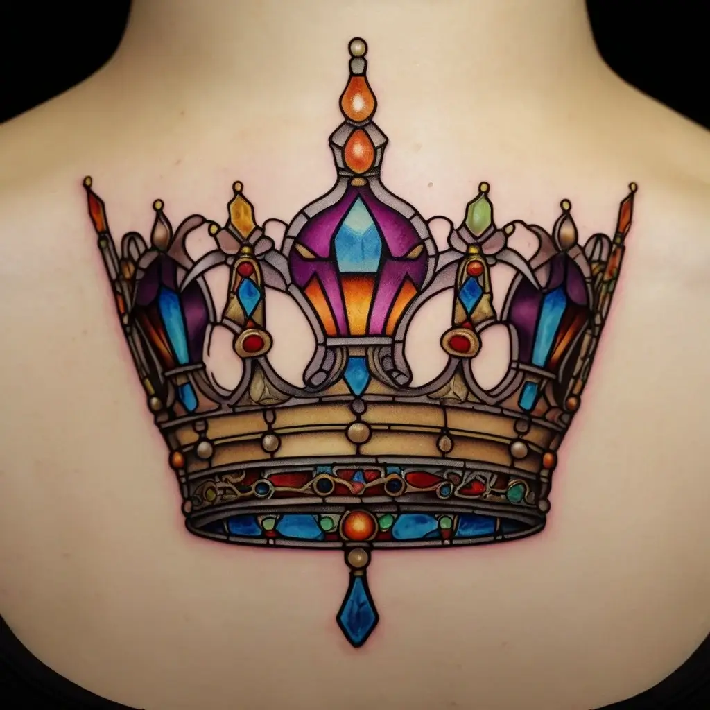 queen's crown tattoos (88)