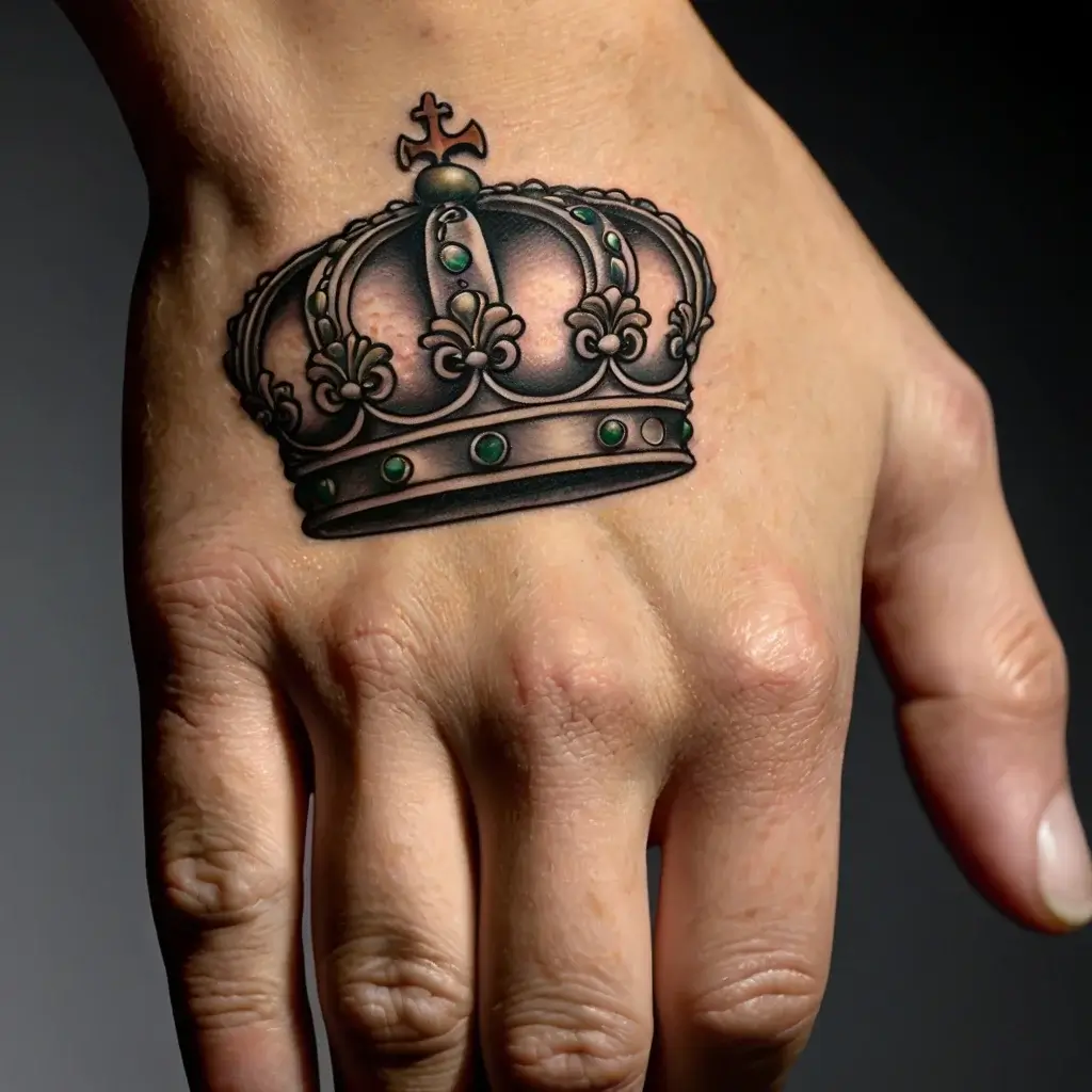 queen's crown tattoos (89)