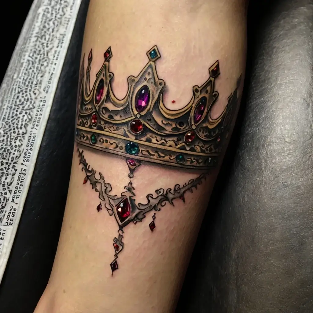 queen's crown tattoos (93)