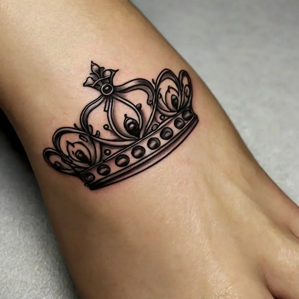 queen's crown tattoos (94)