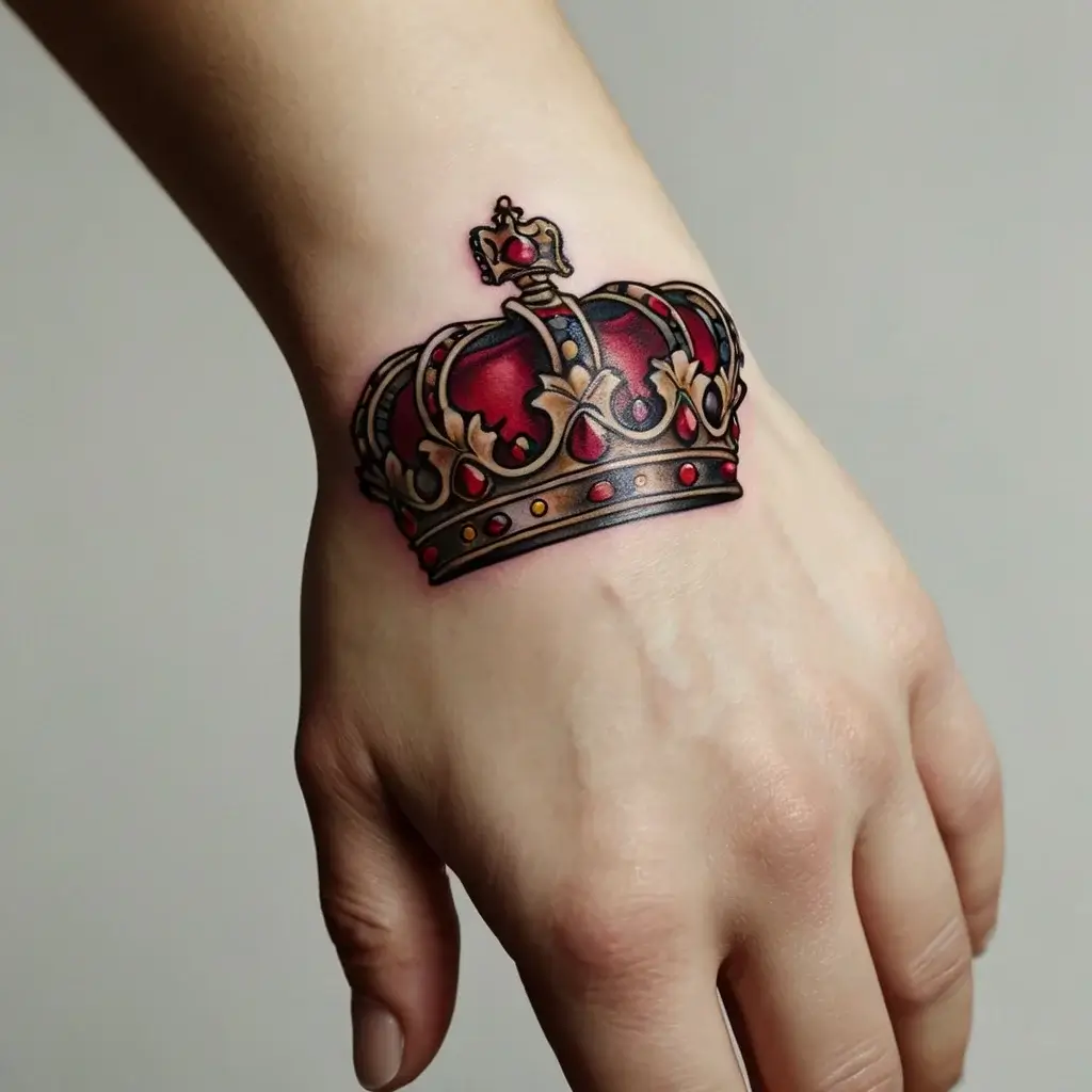 queen's crown tattoos (95)